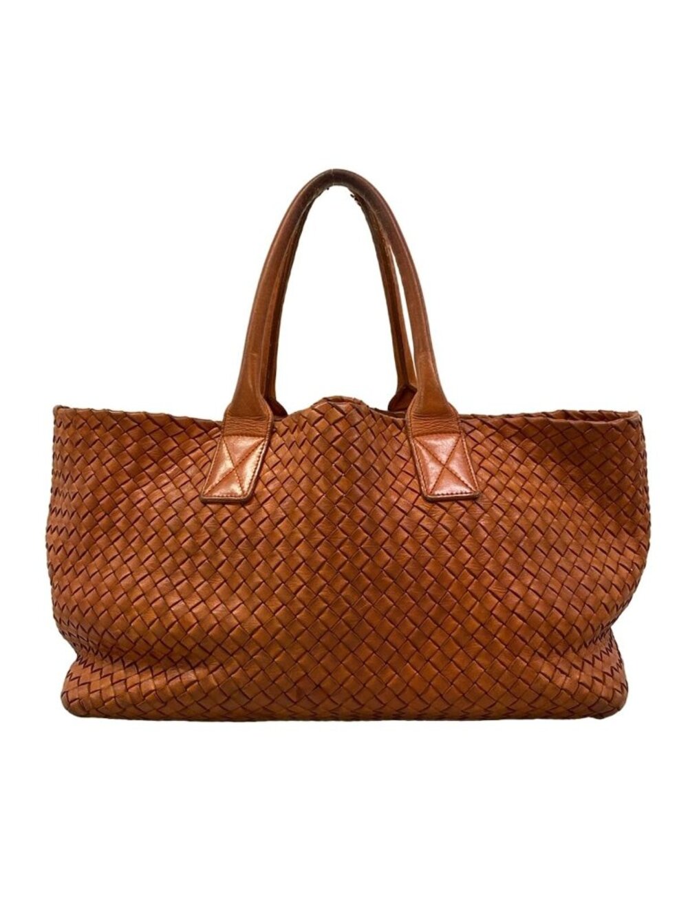 Bottega Veneta Tote Bag Cabas MM Orange Leather